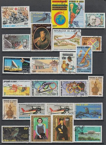 Yibuti - 201no. diferentes sellos 1977-2020 (CV $1.186) (80% DESCUENTO VENTA) - Imagen 3 de 8