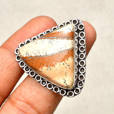 Picture Jasper Gemstone 925 Sterling Silver Ring Handmade Silver Jewelry Ring 6
