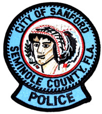 SANFORD &ndash; POLICE - FLORIDA FL Sheriff Police Patch SEMINOLE COUNTY INDIAN NATIVE