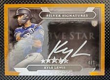 #4/5, RARE, Kyle Lewis RC Auto 4/5 2020 Topps Five Star #SS-KLE Orange Parallel