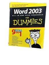 Word 2003 All-in-One Desk Reference For Dummies - Paperback By Lowe, Doug - GOOD