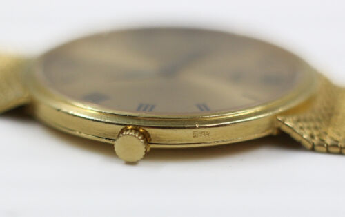 Solid 18K Gold Piaget 9643 Manual Wind 31.5mm Vintage Wristwatch - Picture 14 of 15