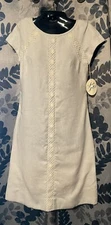 Vintage 1955-1963 Junior Accent Linen Dress Div. Jonathan Logan Size 7 NWT