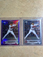 Alek Thomas 2022 Topps Chrome Purple Refractor RC & Chrome Base RC Diamondbacks