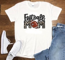 NEW! Football Mom Game Day Cowhide Leopard Disign T-shirts Tanks