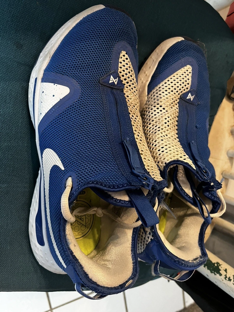 Nike Air Strobel Mens 10.5 Royal Blue Zip Up Basketball shoes PG 4