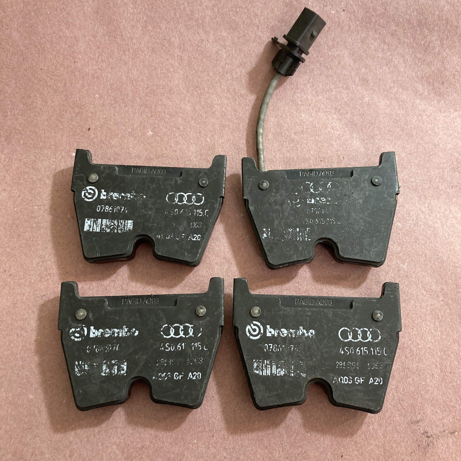 Partial set  Audi R8 16-20 Front brake pads for Brembo 365x34mm rotor