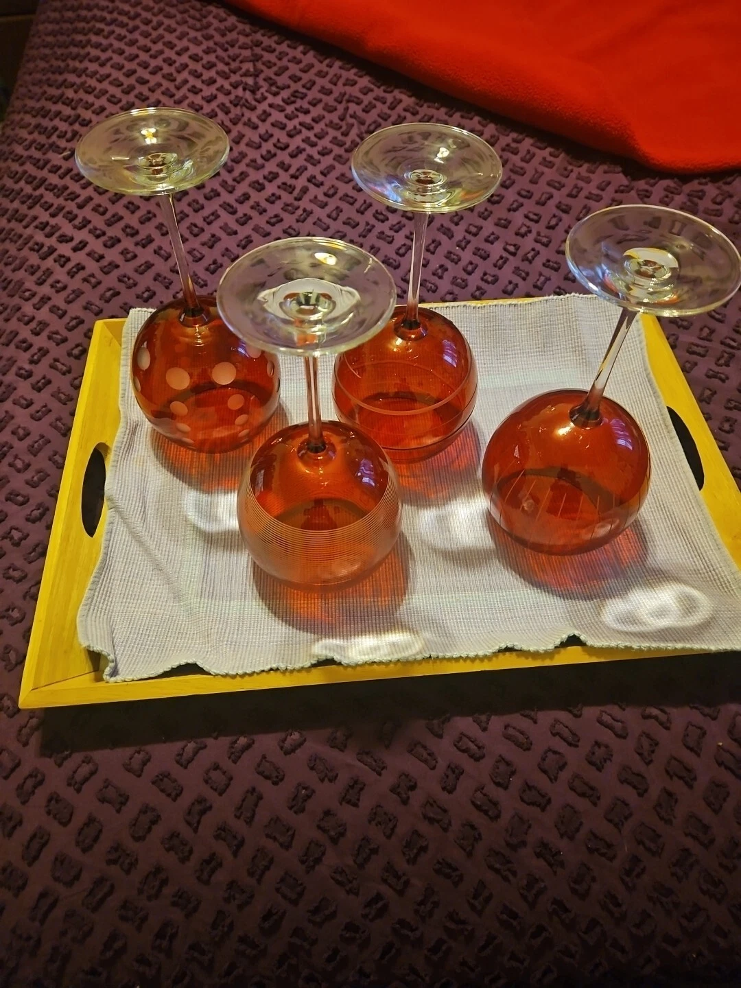 Red Stemware By Mikasa