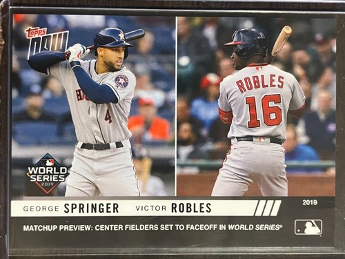2019 Topps Now WSM-7 George Springer / Victor Robles