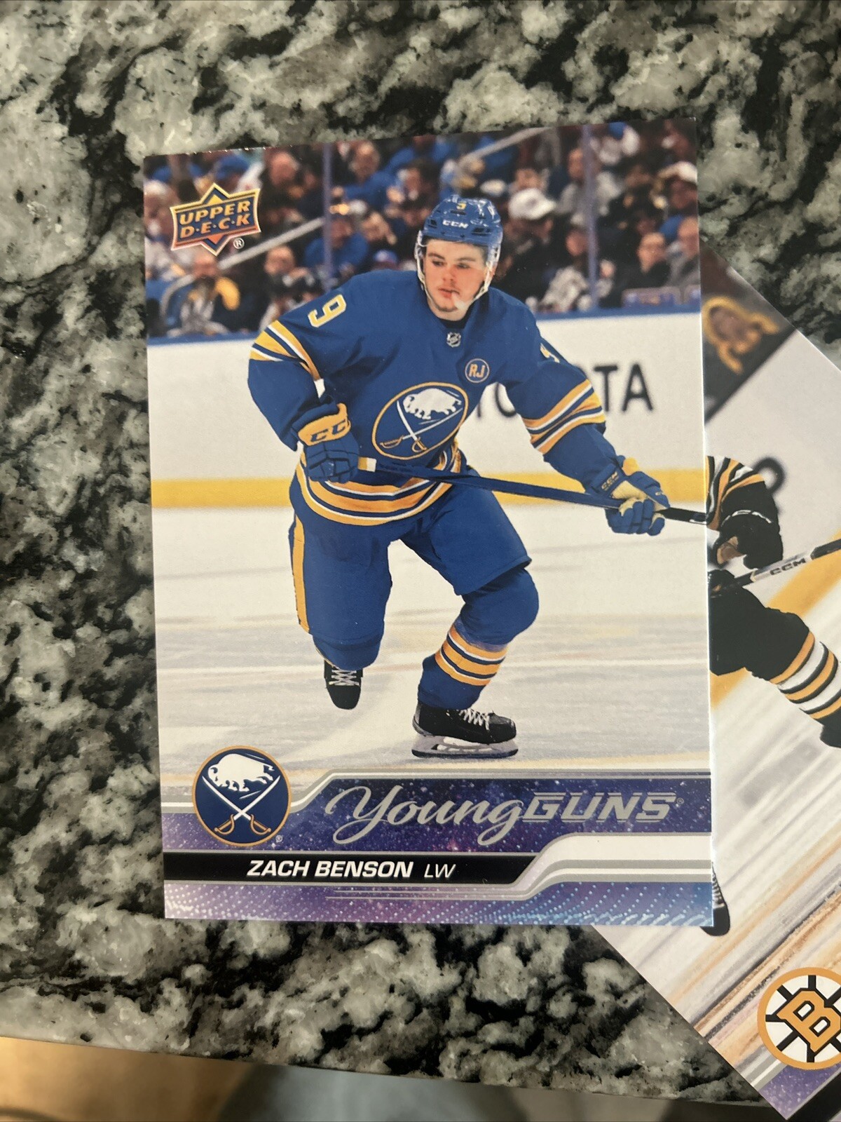 ZACH BENSON 2023-24 Upper Deck Series 2 YOUNG GUNS Rookie Card #474 Jumbo card