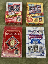 1990-93 Donruss MLB Baseball Wax Boxes, 4 Factory Sealed Boxes, See Description