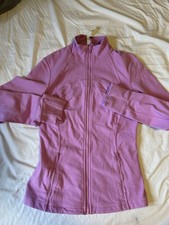 lululemon Define Purple Full Zip Track Jacket w/ Zipped Pockets Slim Fit 8