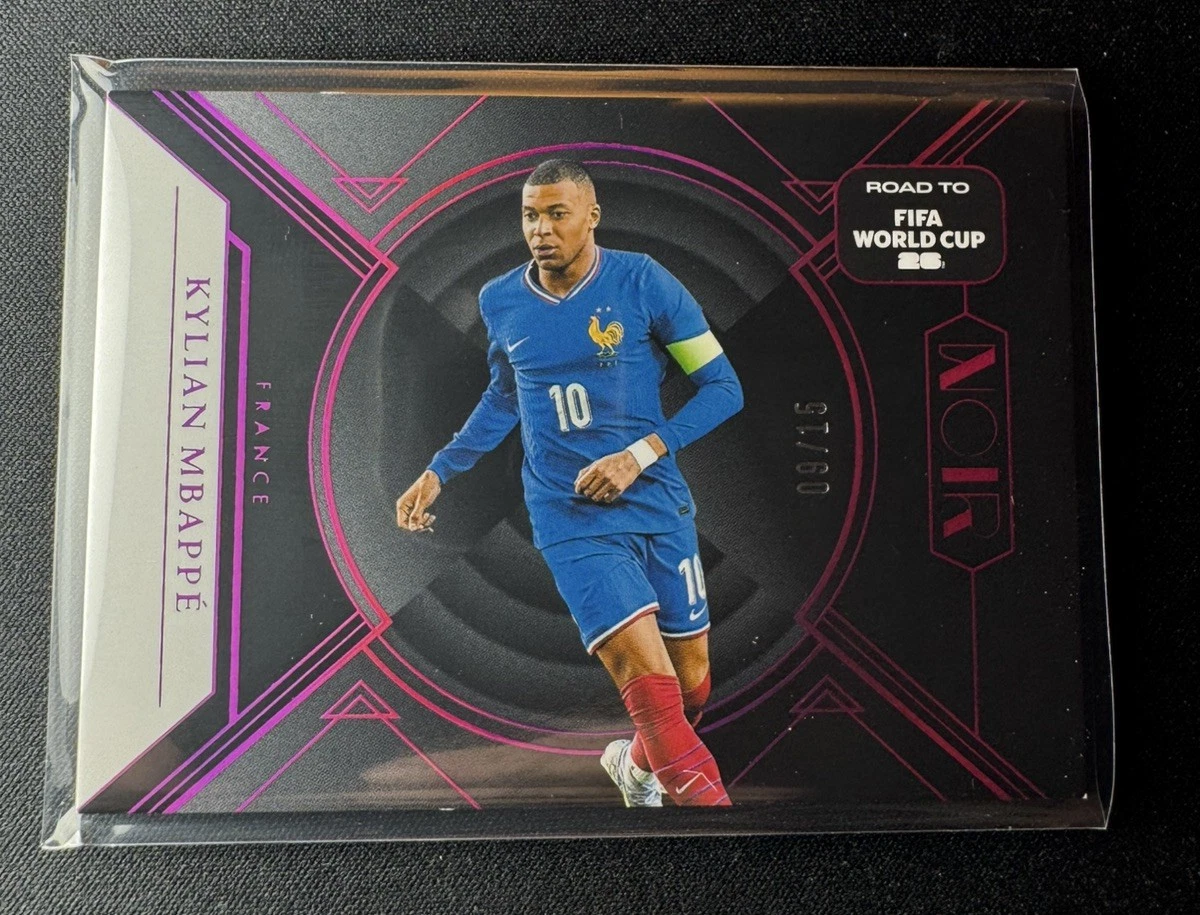 2025-26 Panini Noir Road to FIFA World Cup Kylian Mbappe /15 France #127
