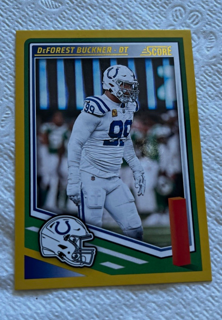 Panini Score 2025 DeForest Buckner Indianapolis Yellow  #153