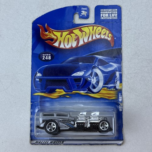 Hot Wheels 2000 Mainline Release #248 Way 2 Fast Silver w/ 5SPs Thailand Base - Picture 1 of 12