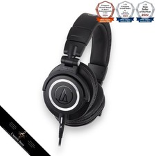 Audio-Technica ATH-M50x Over-Ear geschlossener faltbarer Kopfhörer Schwarz JP...