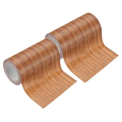2 Stück Holzmaserung Band 3,9'' x 15 Fuß Textur Holz Eiche Orange für Oak