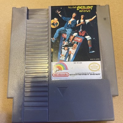 Bill & Teds Excellent Adventure NES Nintendo Cartridge And Protective Case