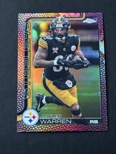 2025 Topps Chrome Football Jaylen Warren #253 Football Leather Refractor