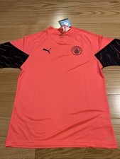 PUMA MANCHESTER CITY FC TRAINING JERSEY Soccer Sz L 772855 Men  s Football NWT
