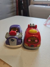 V Tech Hot Rod And Fire Truck, Lights And Sounds, Easy To Hold