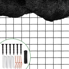 Bird Net - 50 x 50 Garden Netting with 2.4 Square Mesh Protect Fruit Tree, Pl...