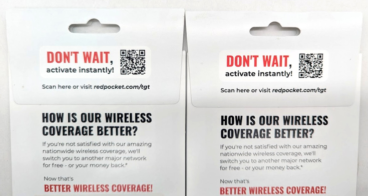 *NEW 2 PACK* RedPocket Mobile Starter SIM Kit: 4G/5G GSMA