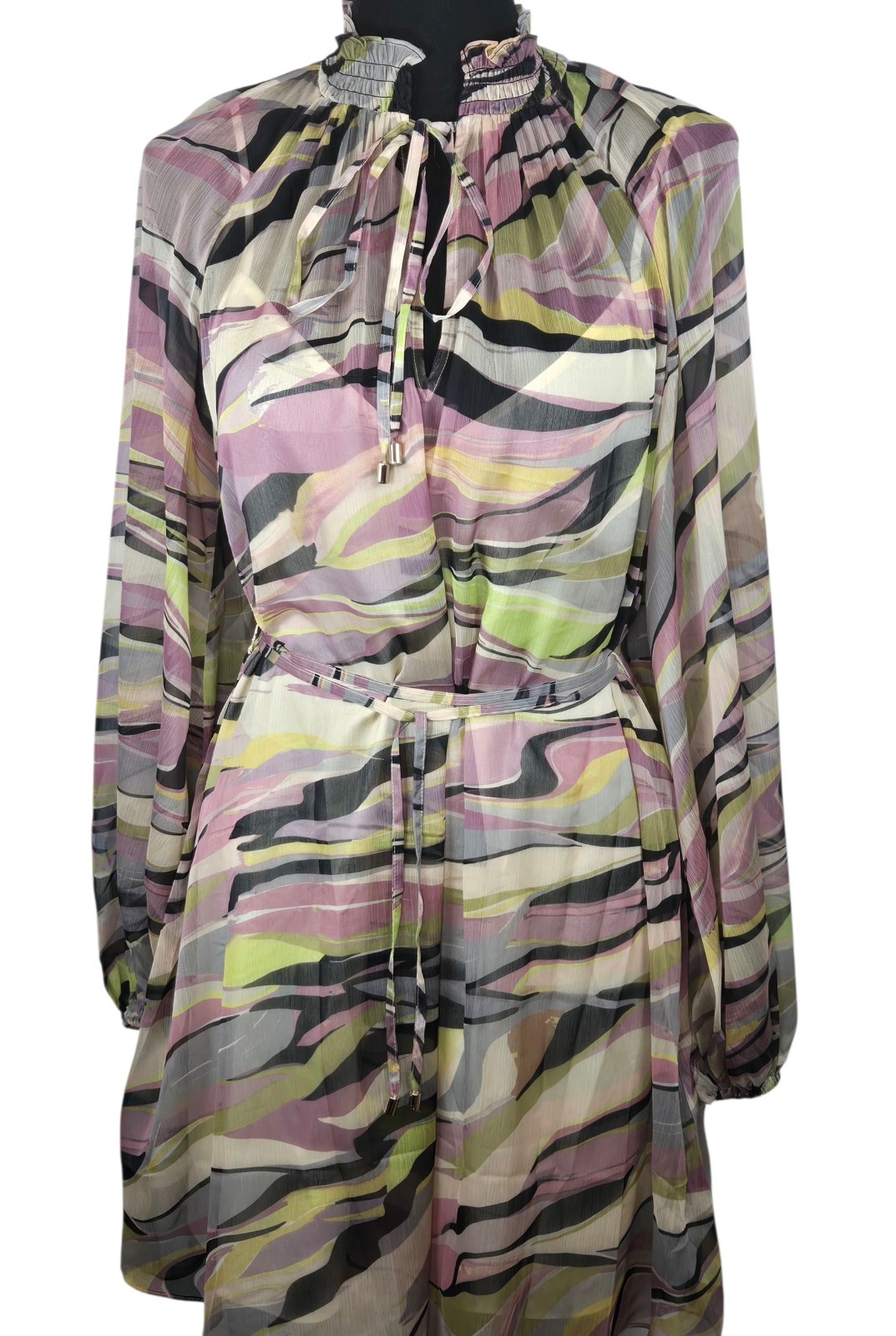 Ted Baker Zeenaa Blouson Sleeve Mini Dress Dusky Pink NWT Sz 6 image 8