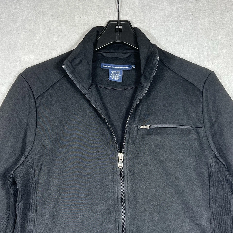 Ralph Lauren Golf Jacket Women’s XL Full Zip Up Black Athletic Tennis - Image 3 of 4