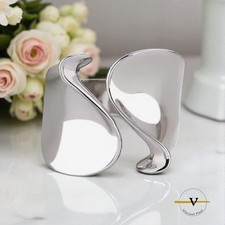 ANELLO DONNA A FASCIA APERTO ARGENTO 925 RODIATO RAGAZZA REGALO OFFERTA SCONTO