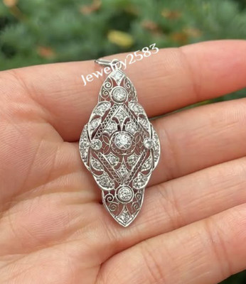 Women's Birthday Gift Attractive Pendant Tester Passing Moissanite 925 Silver