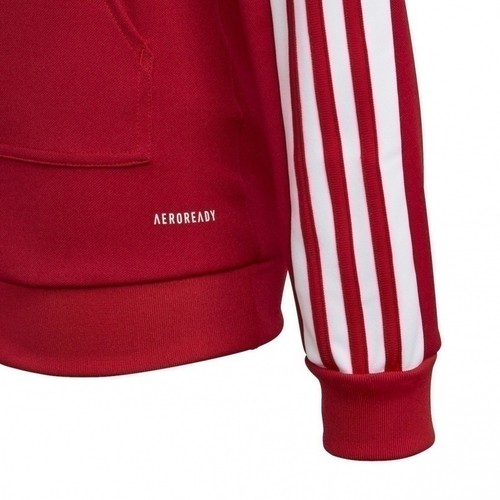 adidas Team 21 Hoodie Boys Unisex Hoodie Hoodie Sweatshirt Red Polyester - Picture 3 of 9