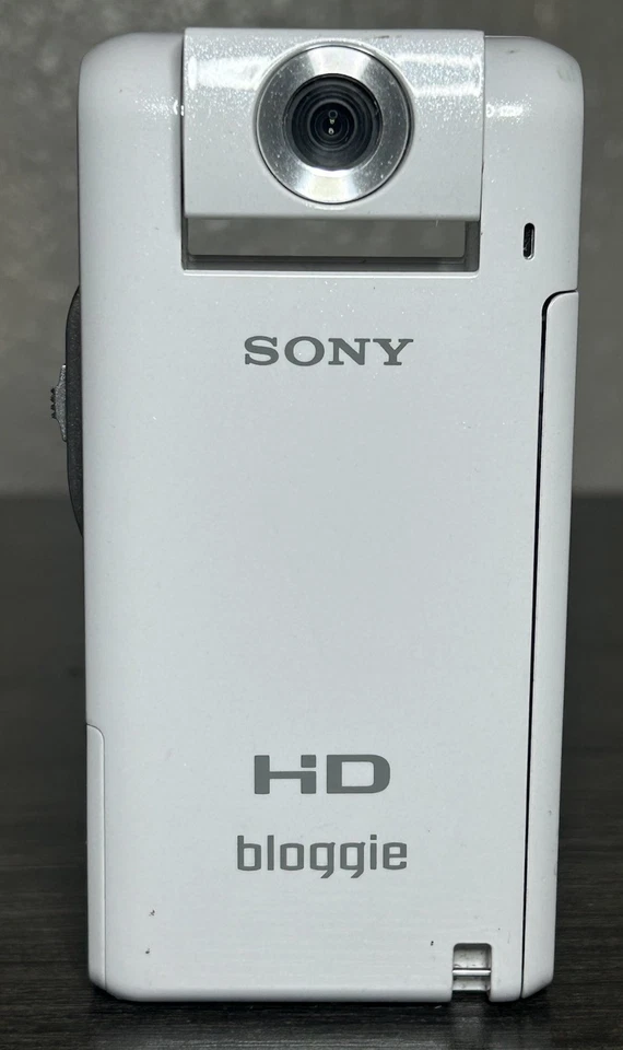 TESTED Sony Bloggie MHS-PM5 HD Self Recording White Camera w/ SD Card NO BATTERY - Image 2 of 4