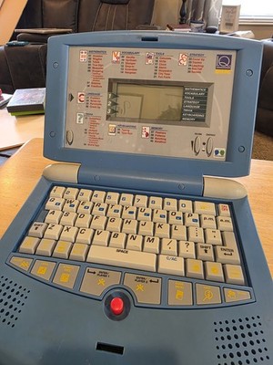 Electronic Talking IQ Super PC With Extra Cartridge And Box. Tested!