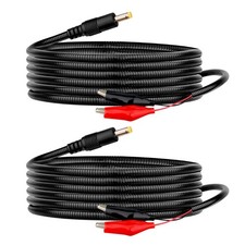 98-inch 2 Pack Chew Proof Trail Camera Power Cord 4.0x1.7mm ,with Alligato...