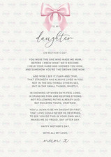 Mother’s Day Gift for Mum A4 Print | First Mother’s Day Keepsake/ New mum gift