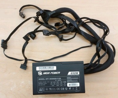 High Power HP1-S650GD-F12S 650W Gaming PC Power Supply