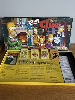 The Simpsons Clue Brettspiel 1. Auflage 2000. Homer und Extend-o-Handschuh fehlen