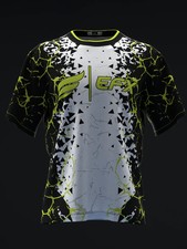 Custom Name Brox - Black Lime Bowling Jersey Shirt Men's  Women's Size