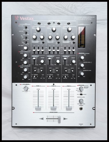 Vestax PMC-37Pro 3-Kanal DJ Mixer mit Netzteil gebraucht aus Japan