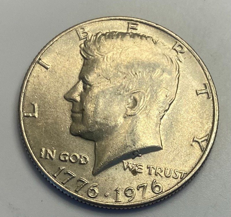 1976"P" Bicentennial Half Dollar**High Grade**Struck Thru Grease**AU**