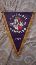 Gagliardetto CERTALDO CALCIO 1919 ECCELLENZA TOSCANA PENNANT FOOTBALL MATCHWORN