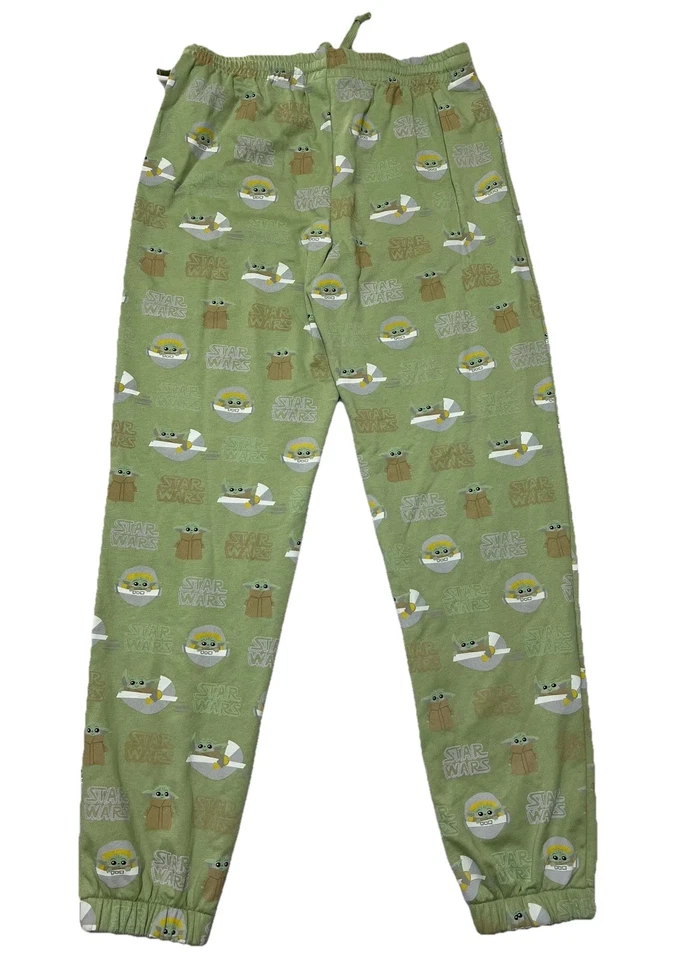 Женские штаны для бега Star Wars средние зеленые тренировочные штаны с флисовой подкладкой новые без ценников - Изображение 2 из 4