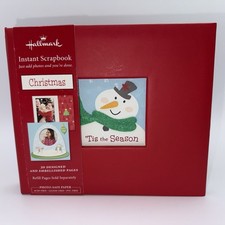Hallmark Christmas Instant Scrapbook Photo Album, 20 Embellished Pages NEW