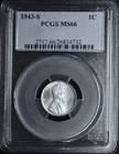 1943-S  Lincoln Wheat Cent PCGS MS66