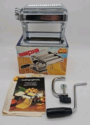 Marcato Ampia 150 Classic Manual Pasta Machine Stainless Steel - Made In Italy