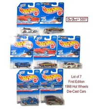 Vintage Hot Wheels 1998 First Editions Lot of 7 New Sealed Die-Cast Cars Mattel