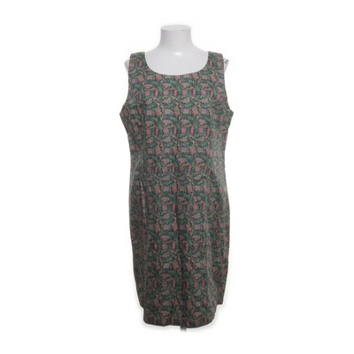 K & US, Kleid, Größe: 42, Grün/Mehrfarbig, Bio-Baumwolle/Leinen, Damen #NSI
