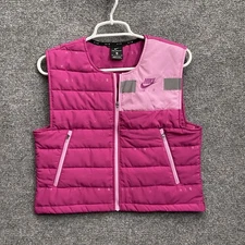 Nike Air Running Gilet Vest Womens Sz M Cactus Pink  CU3098