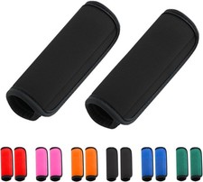 2 Pack Luggage Handle Wraps for Luggage Suitcase Travel Bags Black
